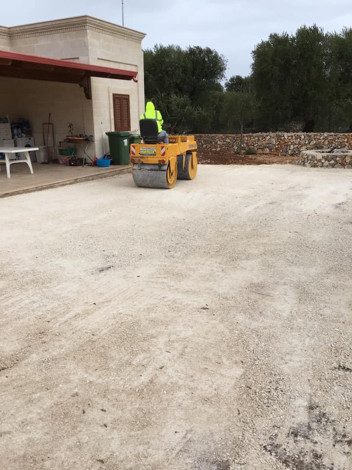Posa e Rullatura del ghiaietto